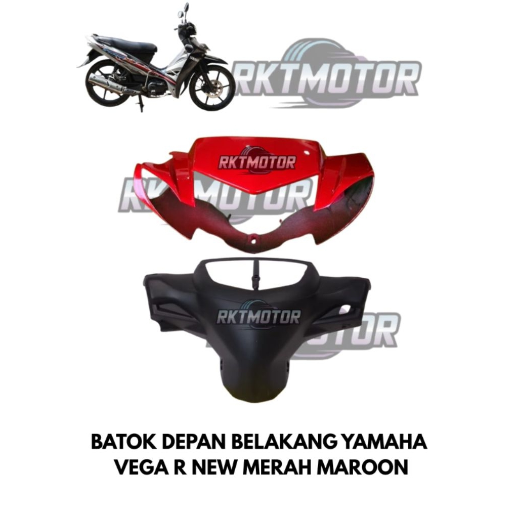 BATOK DEPAN BELAKANG YAMAHA VEGA R NEW MERAH MAROON // BATOK AB VEGA R NEW MAROON
