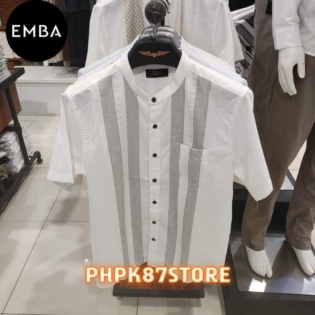 Emba clasic kemeja pendek koko pria original,baju muslim pria terbaru
