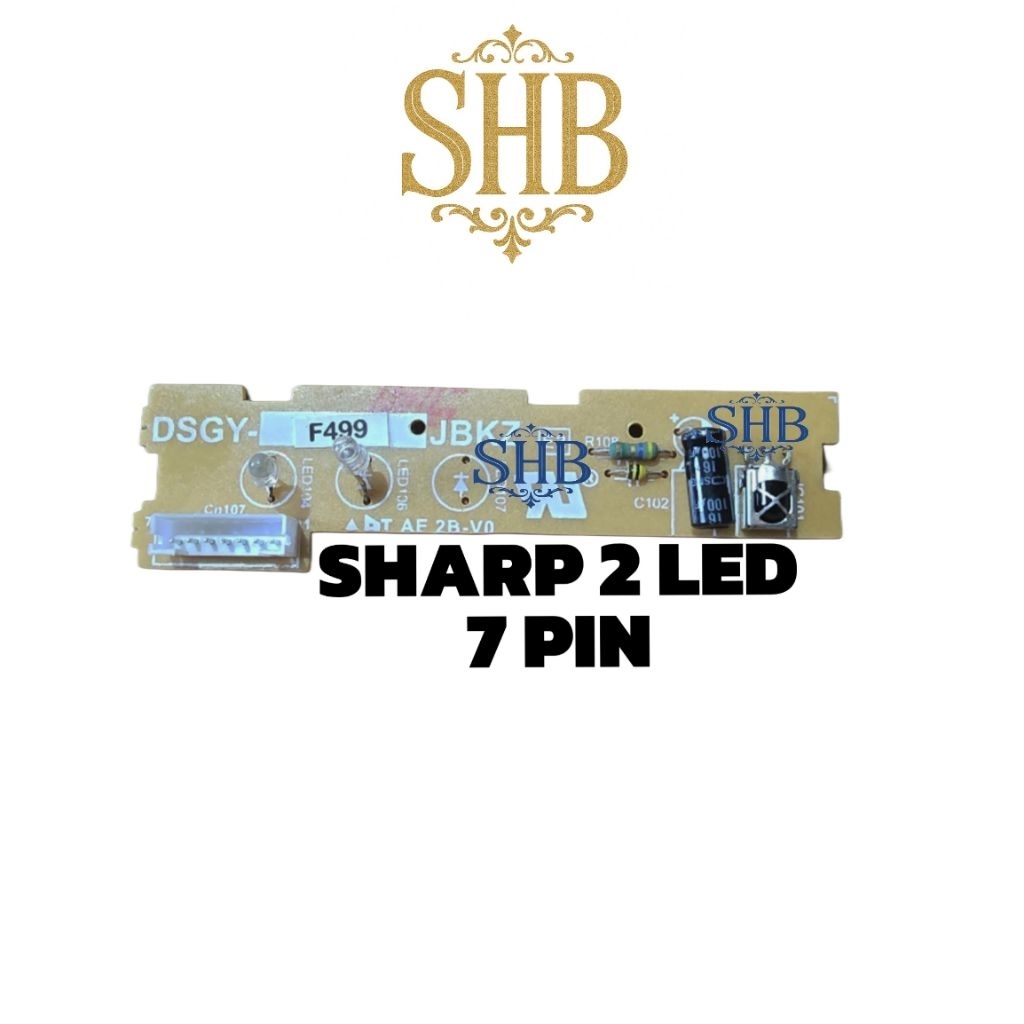 PCB sensor remote AC sharp 7 pin  AH A5SEY, A7SEY, A9SEY - Receiver AC sharp soket 7 - Modul sensor 