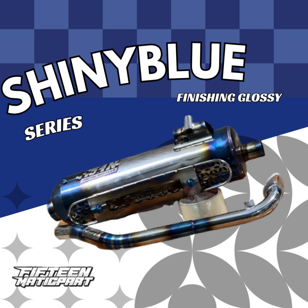KNALPOT SHINYBLUE BY 54N RACING MUFFLER