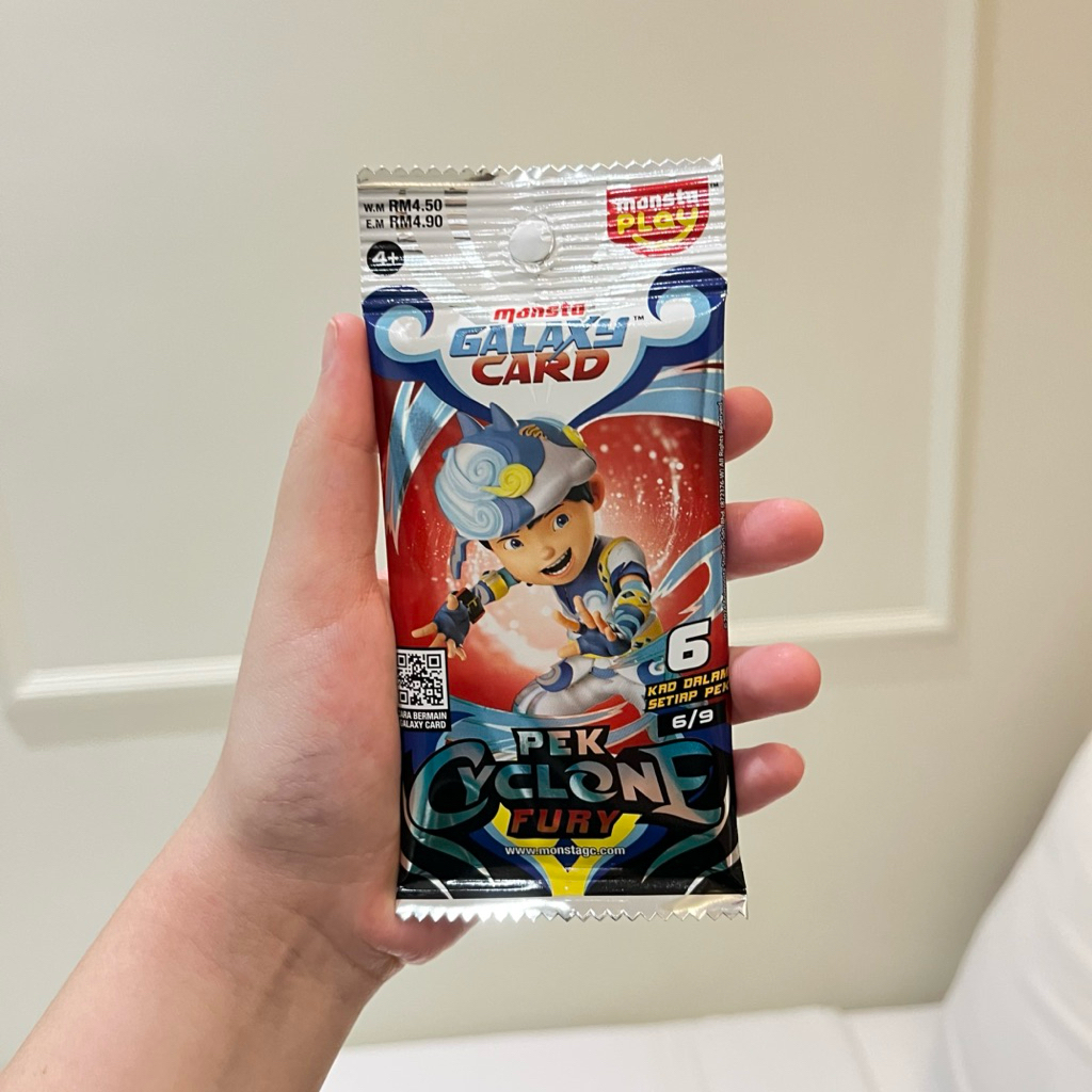 Kartu BoBoiBoy Pek Cyclone Fury ORI Malaysia no 6/9 (BOBOIBOY BELIUNG)