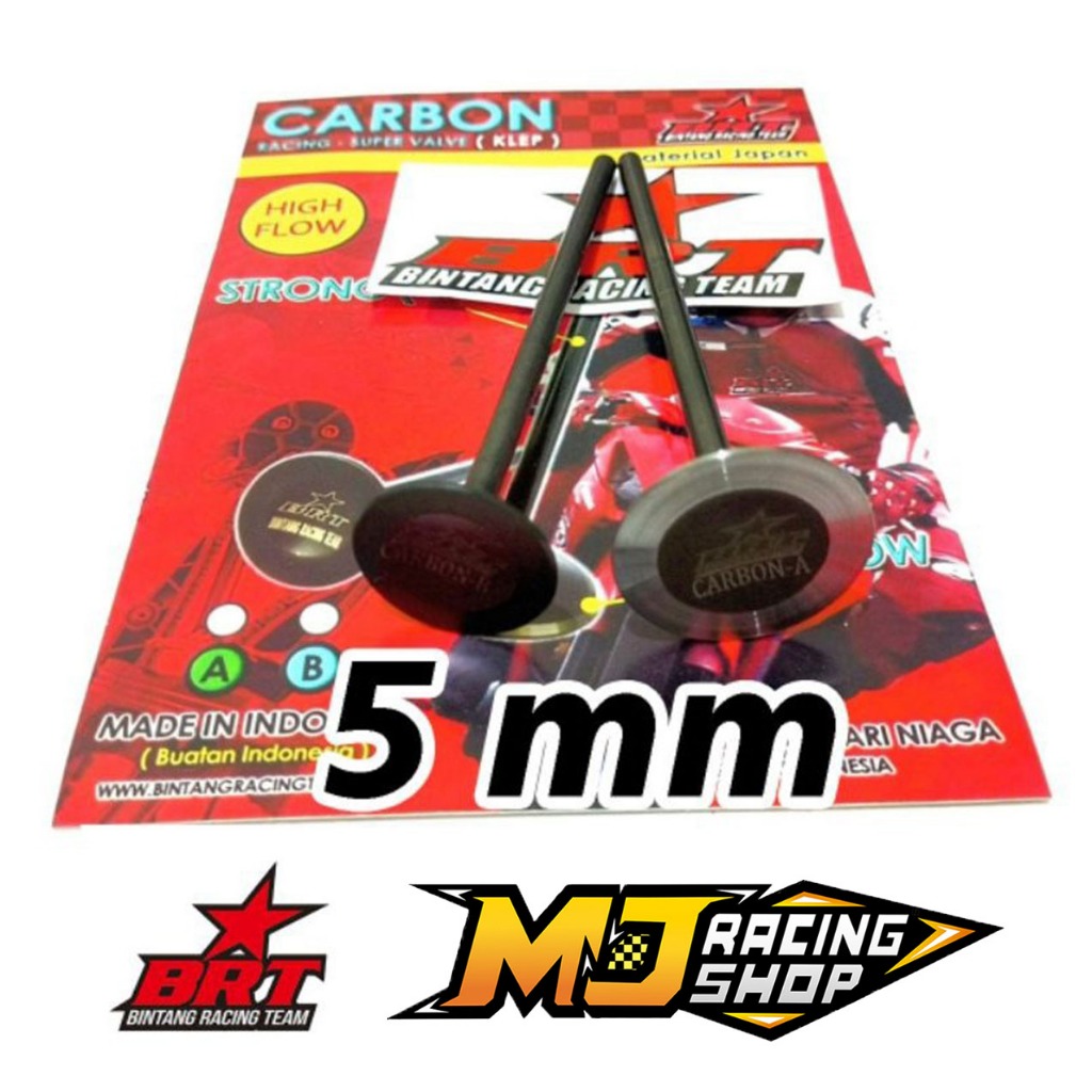 KLEP VALVE BRT CARBON AA / AB / BB BATANG 5mm 19 20 21 22 23 24 25 26 27 28 29 30 31 32 33 34 35 36 
