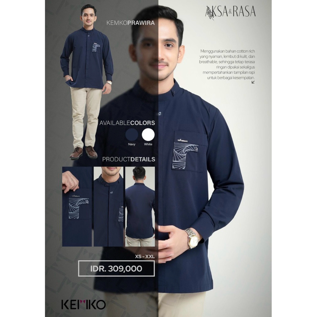 Rabbani - baju koko pria KEMKO PRAWIRA MST