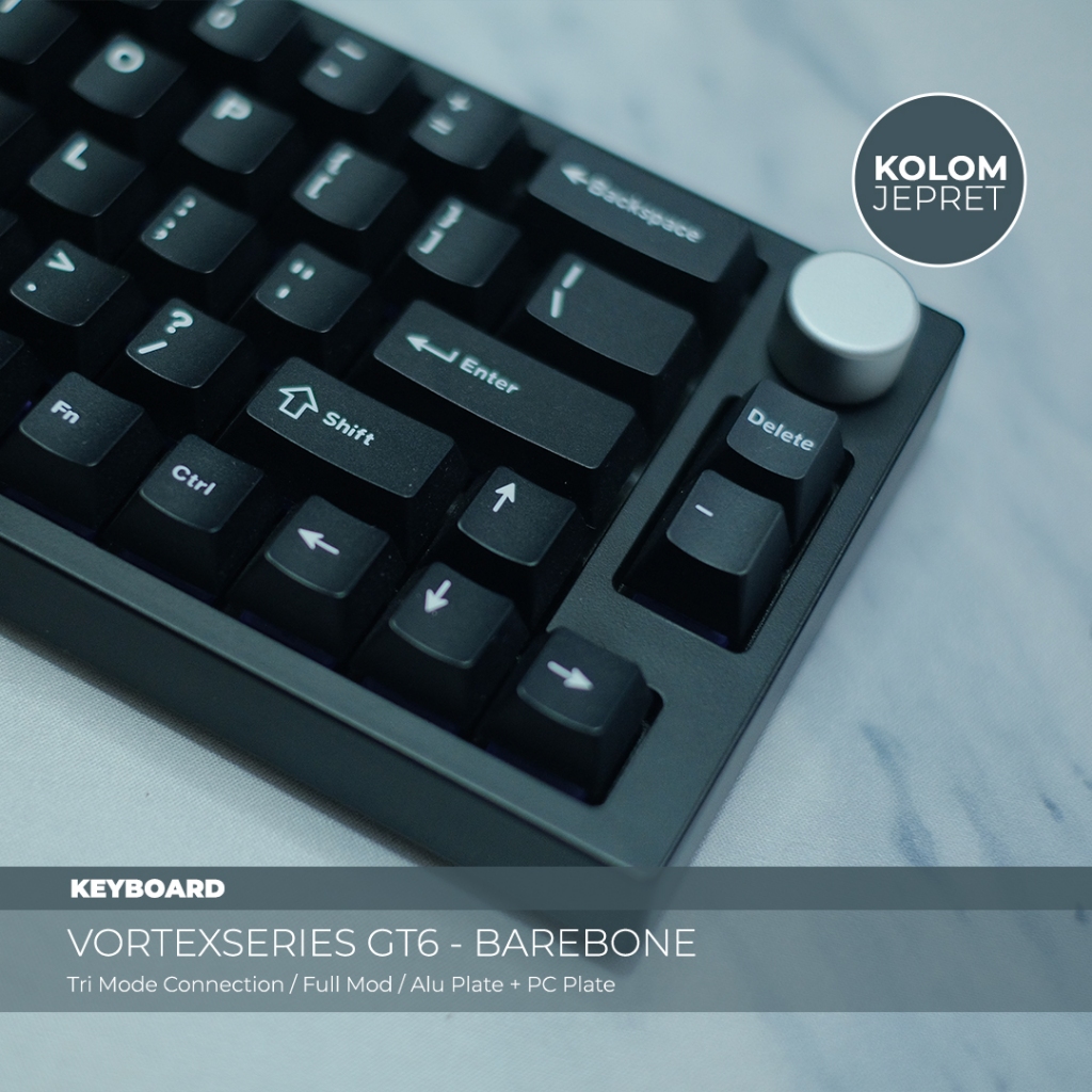 Vortexseries GT6 Black - Mechanical Keyboard - BAREBONE