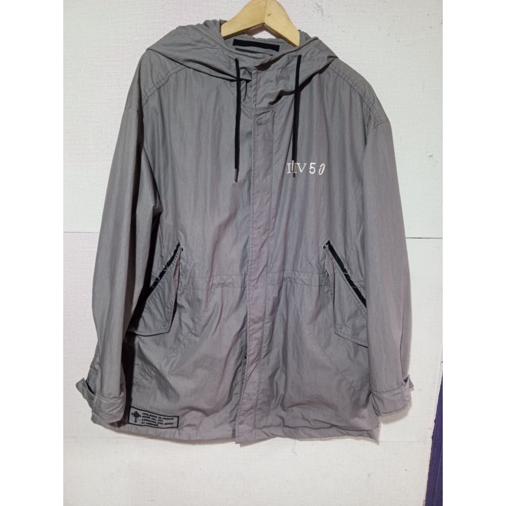 baju jacket parka Hoodie full bordir salib buckaroo size XL fit XXL second