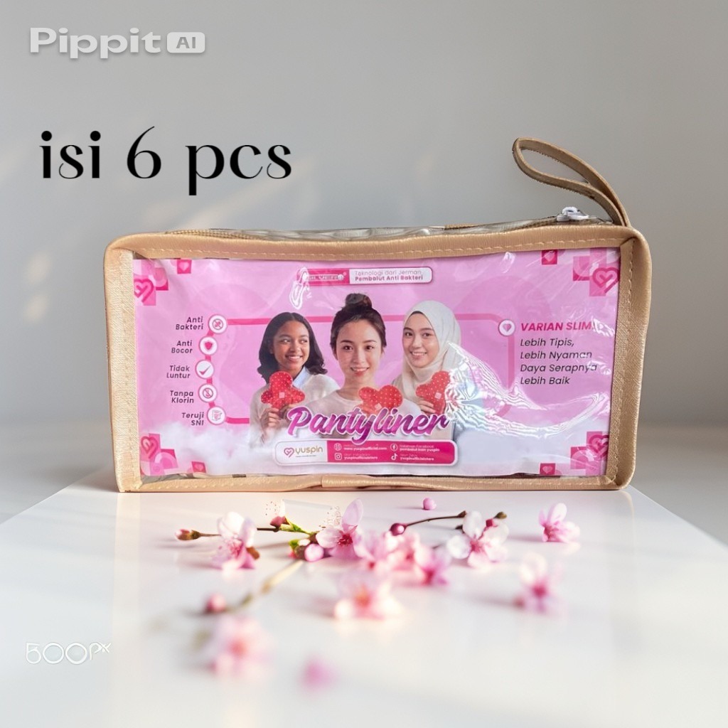 YUSPIN PANTYLINER - PEMBALUT KAIN YUSPIN ANTI BACTERIAL SILVER PLUS | SOFTEX KAIN CUCI ULANG