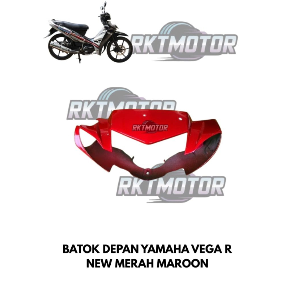 BATOK DEPAN A YAMAHA VEGA R NEW MERAH MAROON // BATOK DEPAN VEGA R NEW MAROON