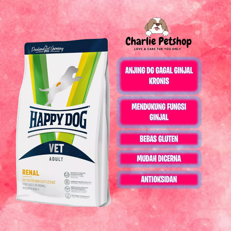 Happy Dog Vet Renal 12kg Freshpack makanan anjing sakit ginjal