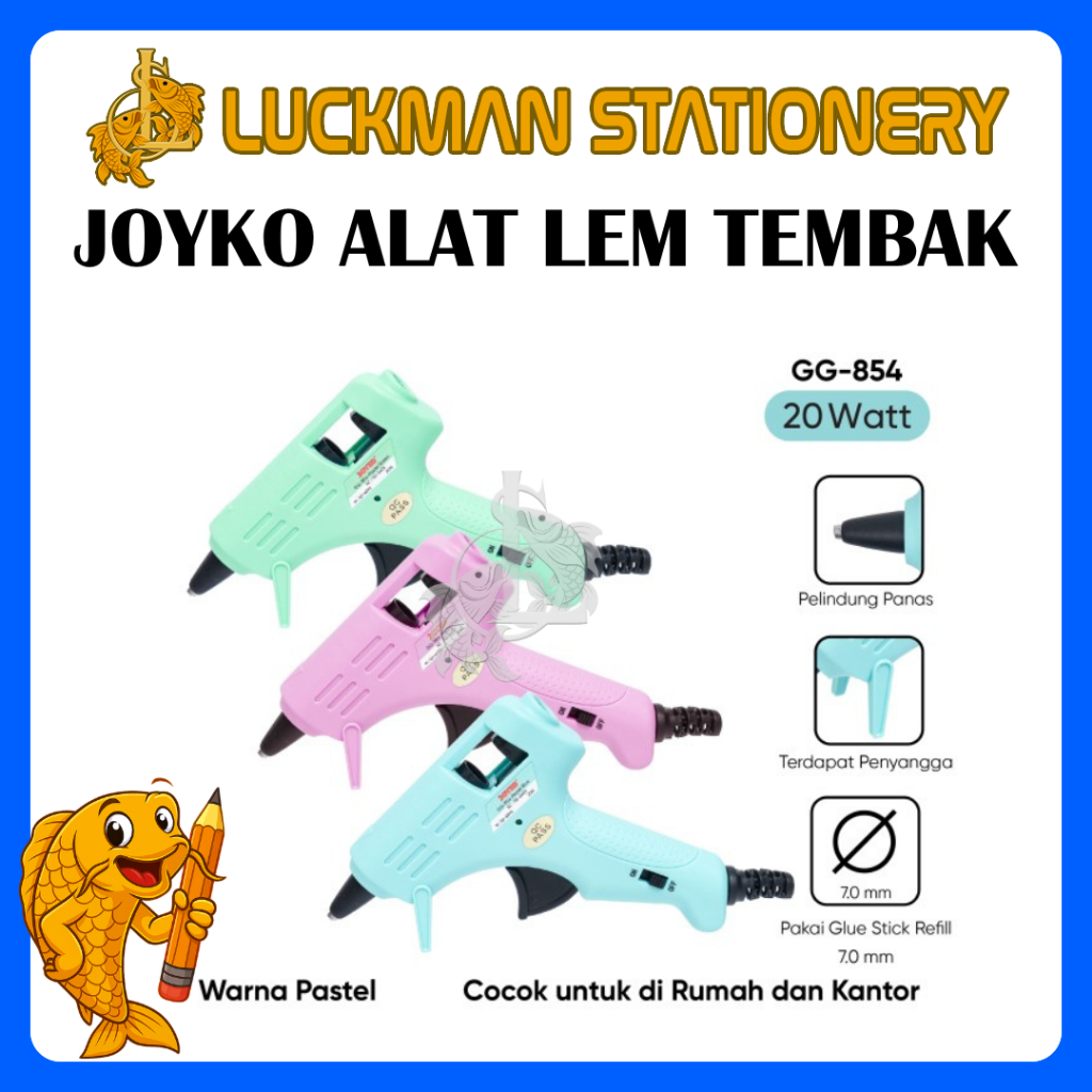 JOYKO ALAT LEM TEMBAK GG-854 / ALAT LEM TEMBAK WARNA / ALAT LEM GLUE GUN JOYKO