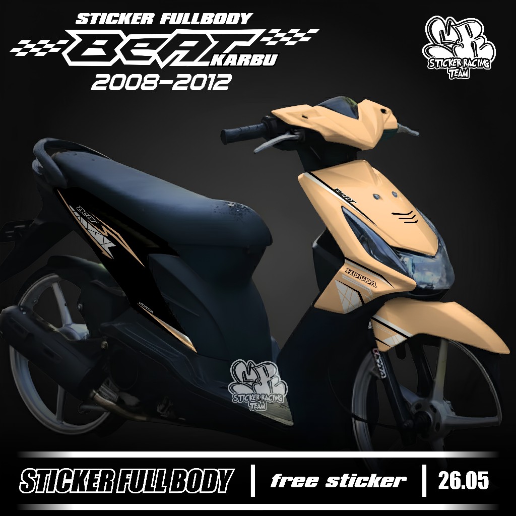 Baru Decal Sticker Full Body Honda Beat Karbu Tahun 2008 2009 2010 2011 2012 Decal Sticker Full Body