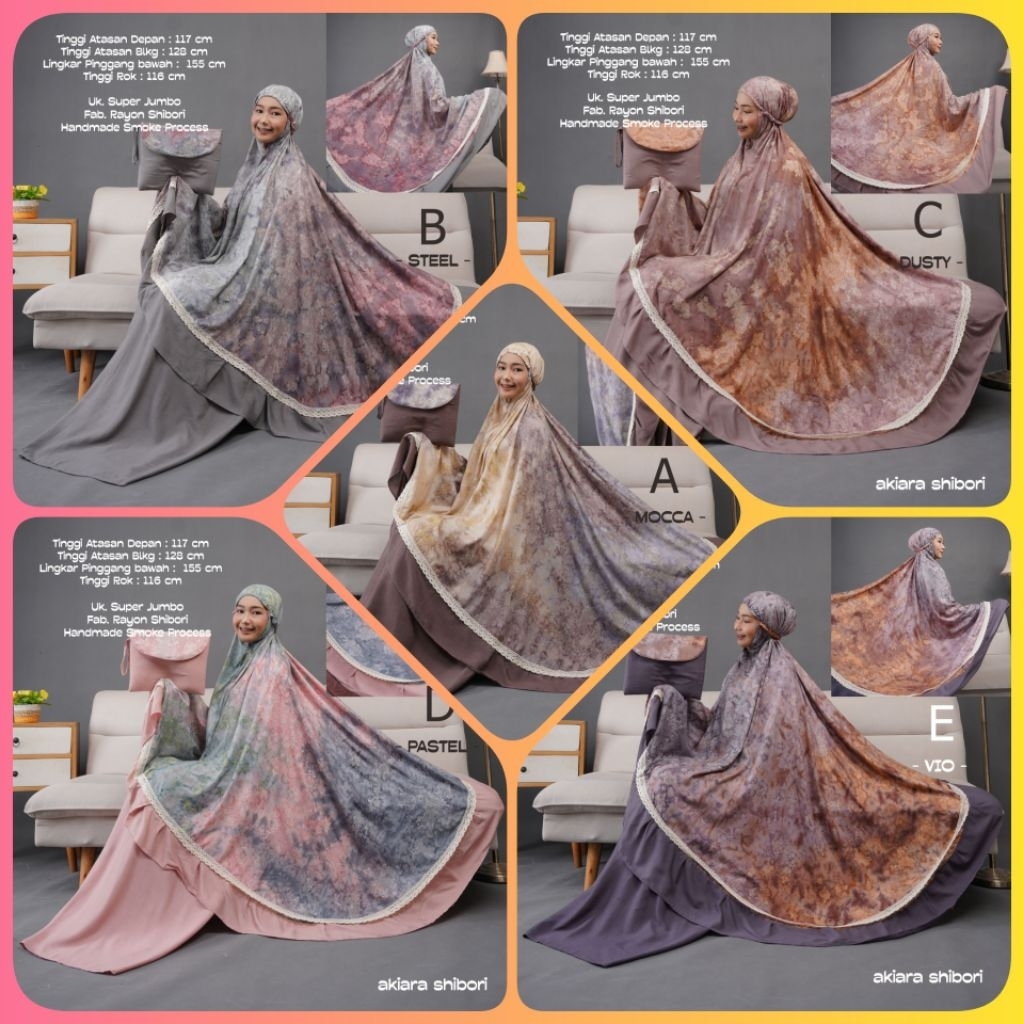 Mukena Dewasa Akiara Shibori // Mukena Jumbo // Mukena Cantik // MukenaTerbaru // Mukenah