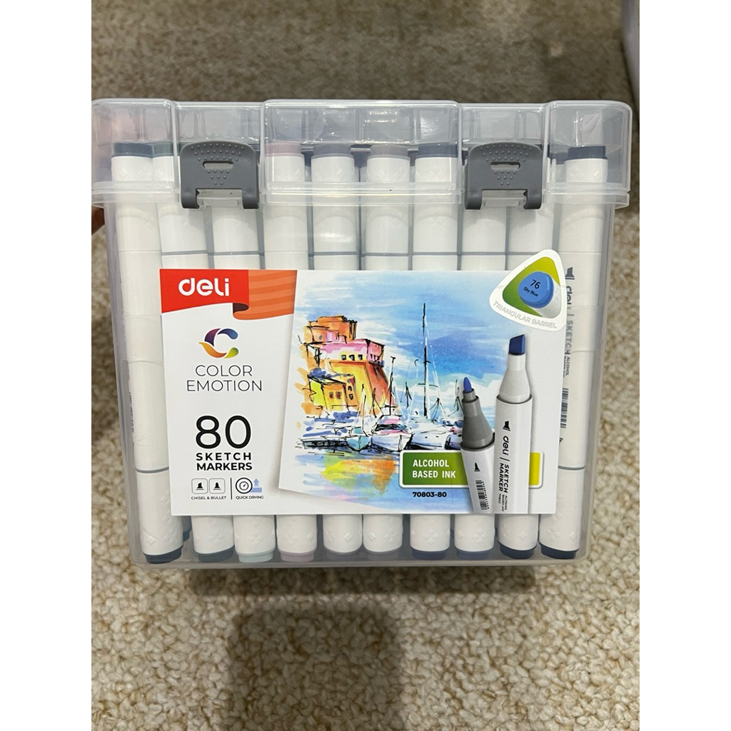 DELI SKETCH MARKER isi 80pcs