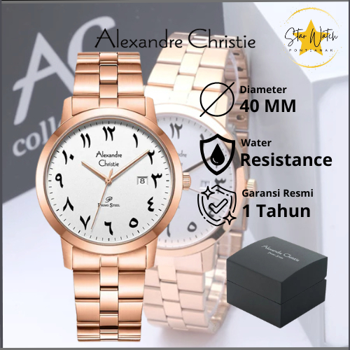 JAM TANGAN ALEXANDRE CHRISTIE 1007 ARABIC STAINLESS 40MM PRIMOSTEEL