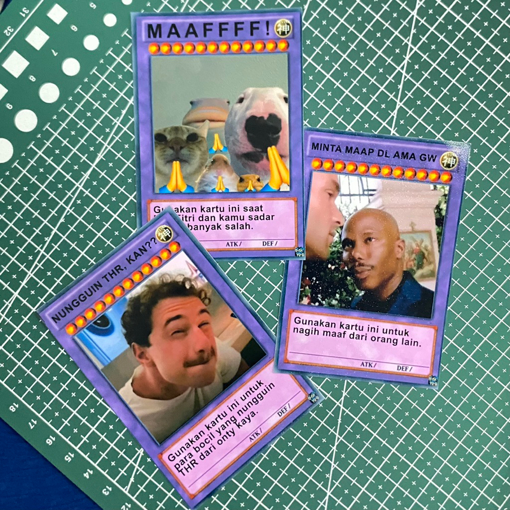 KARTU UCAPAN MEME | MEME CARD | KARTU LEBARAN RESIGN