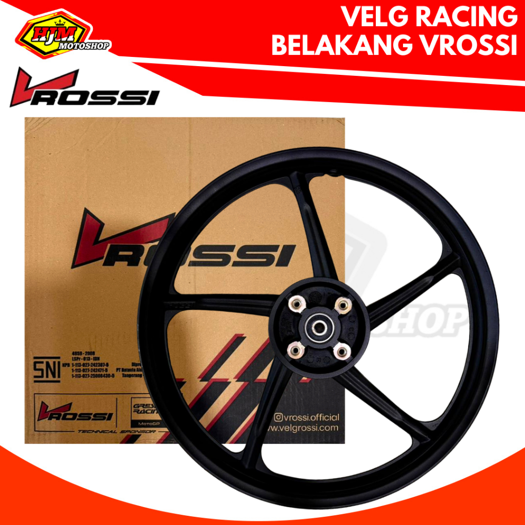 VELG RACING BELAKANG SUPRA X 125 DOUBLE DISC / BLADE 125 REM BELAKANG CAKRAM VROSSI