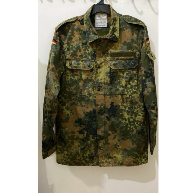 Flectran Germany Army Jacket Camouflage Vintage Military (Langka)