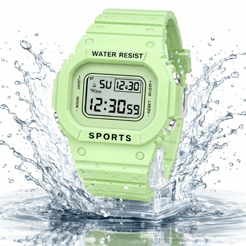 Jam Tangan Anak Perempuan Laki Laki Sports LED Anti Air