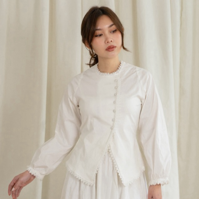 Rice Blouse - Lebaran/Raya Collection | Atasan Lengan Panjang / Pendek Katun & Denim Wanita | Blouse