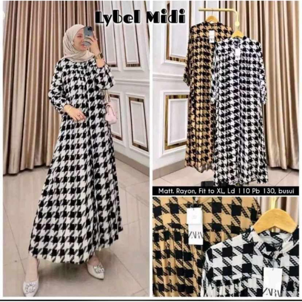 Gamis Midi Lybel Rayon