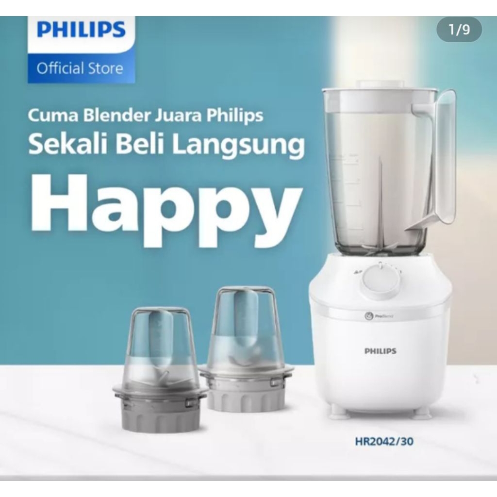 Blender Philips Plastik 1 Liter - 3000 series