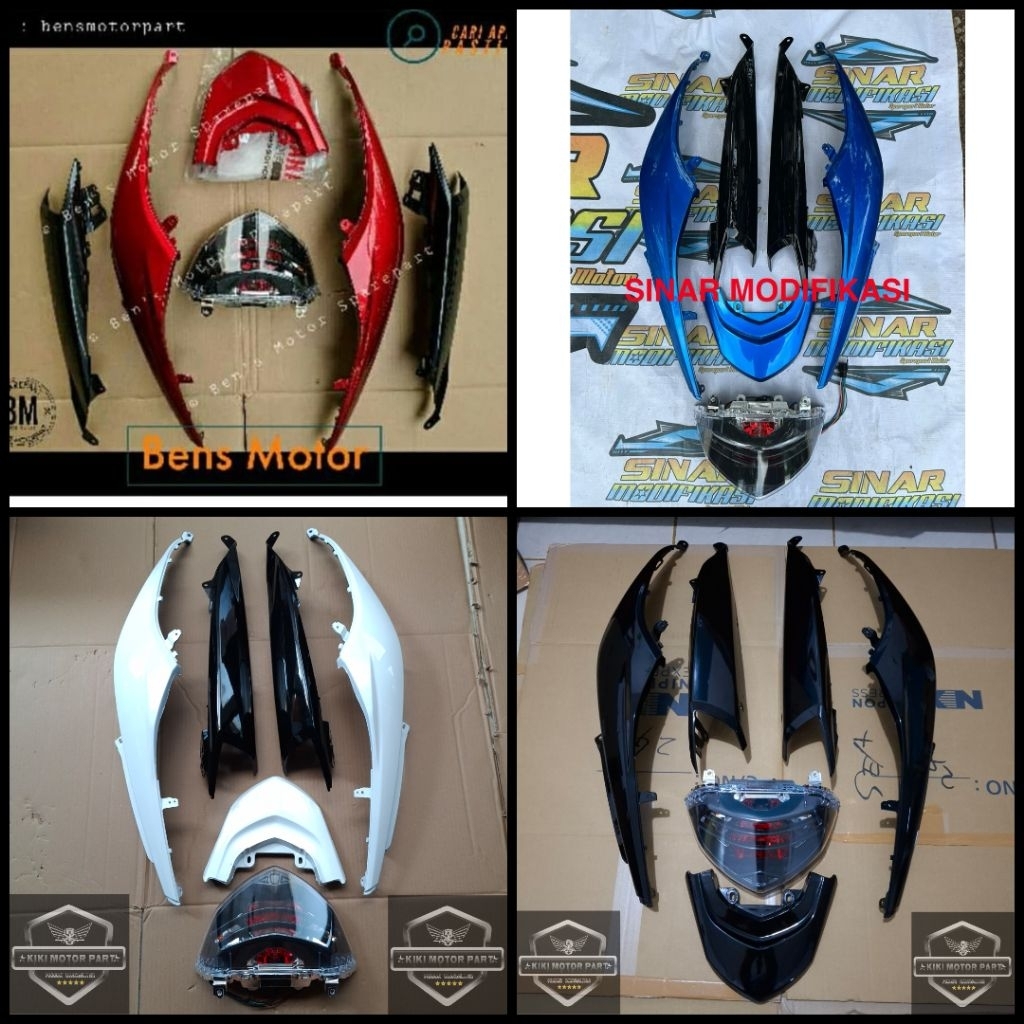 Cover Body Mio Soul Gt - Full Set Body Belakang Yamaha Mio Soul GT 115 Non Ori