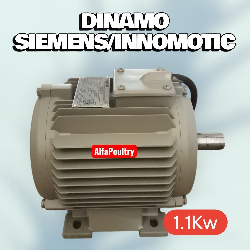 DINAMO MOTOR PENGGERAK SIEMENS 3 PHASE (1.1 KW/1.5 HP)
