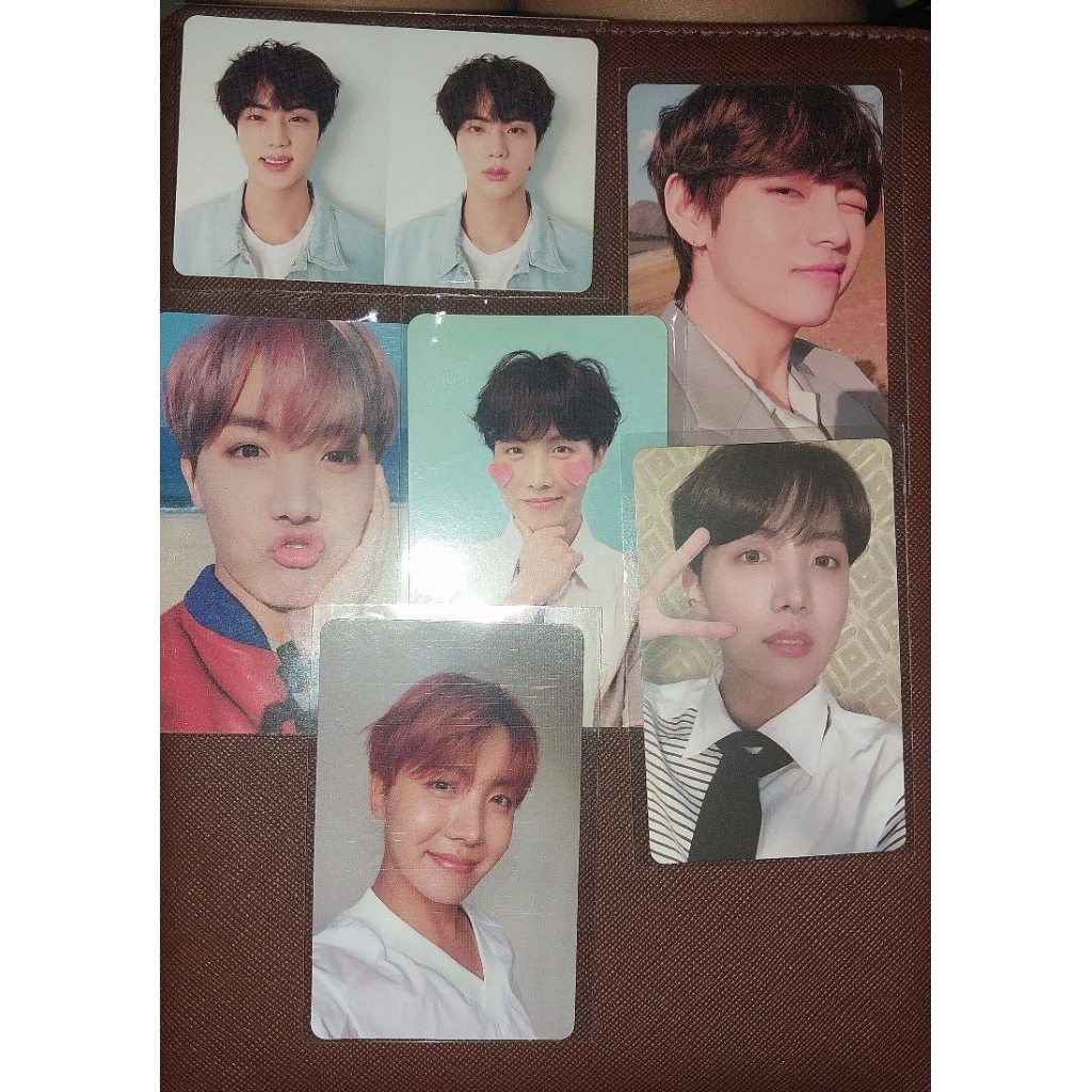 Photocard JHOPE, JIN, TAEHYUNG Official BTS album love yoursel, map of the sou, YNWA
