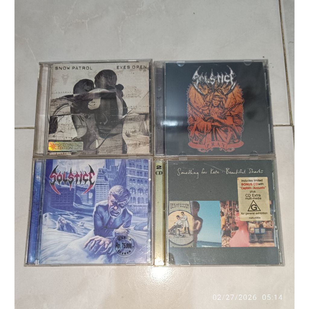 cd SNOW PATROL-Eyes Open (3) / SOLSTICE-Pray / SOLSTICE-The Sentencing / SOMETHING FOR KATE-Beautifu