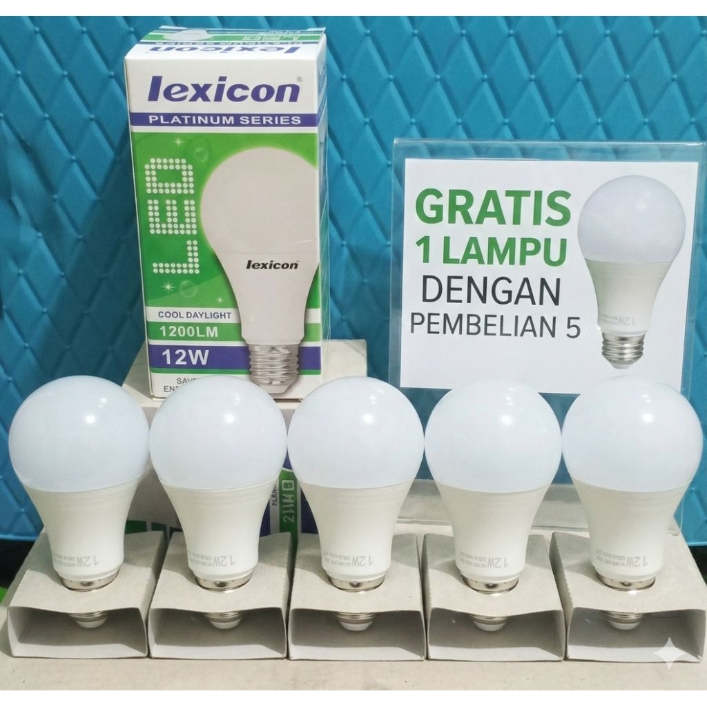 LAMPU LEXICON LED PLATINUM SERIES beli 5 gratis 1