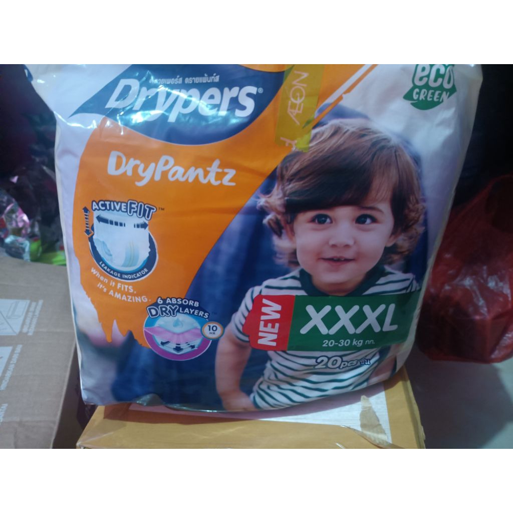 ECERAN Drypers Drypants XXXL (3XL) Popok Celana Anak Besar Remaja Anti Ngompol Praktis Traveling Per