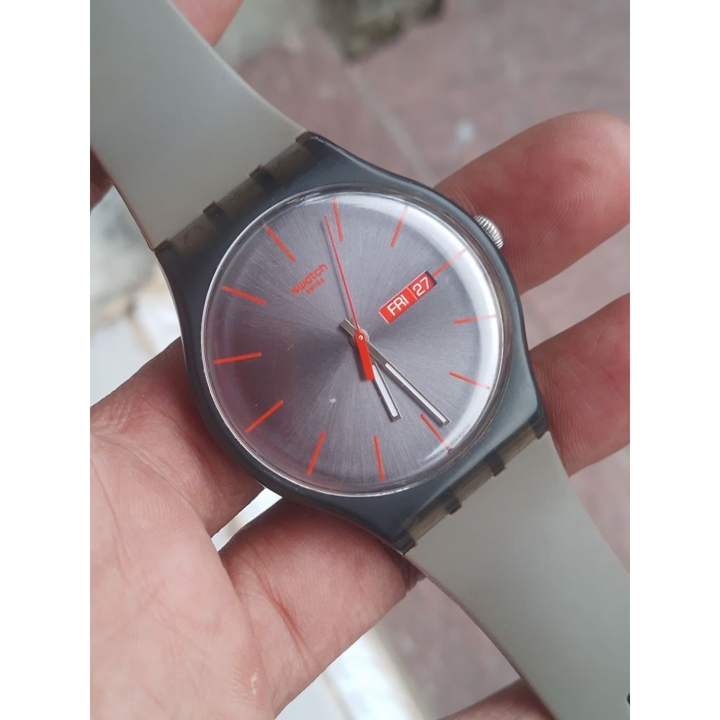 swatch jam tangan pria original preloved/second/bekas