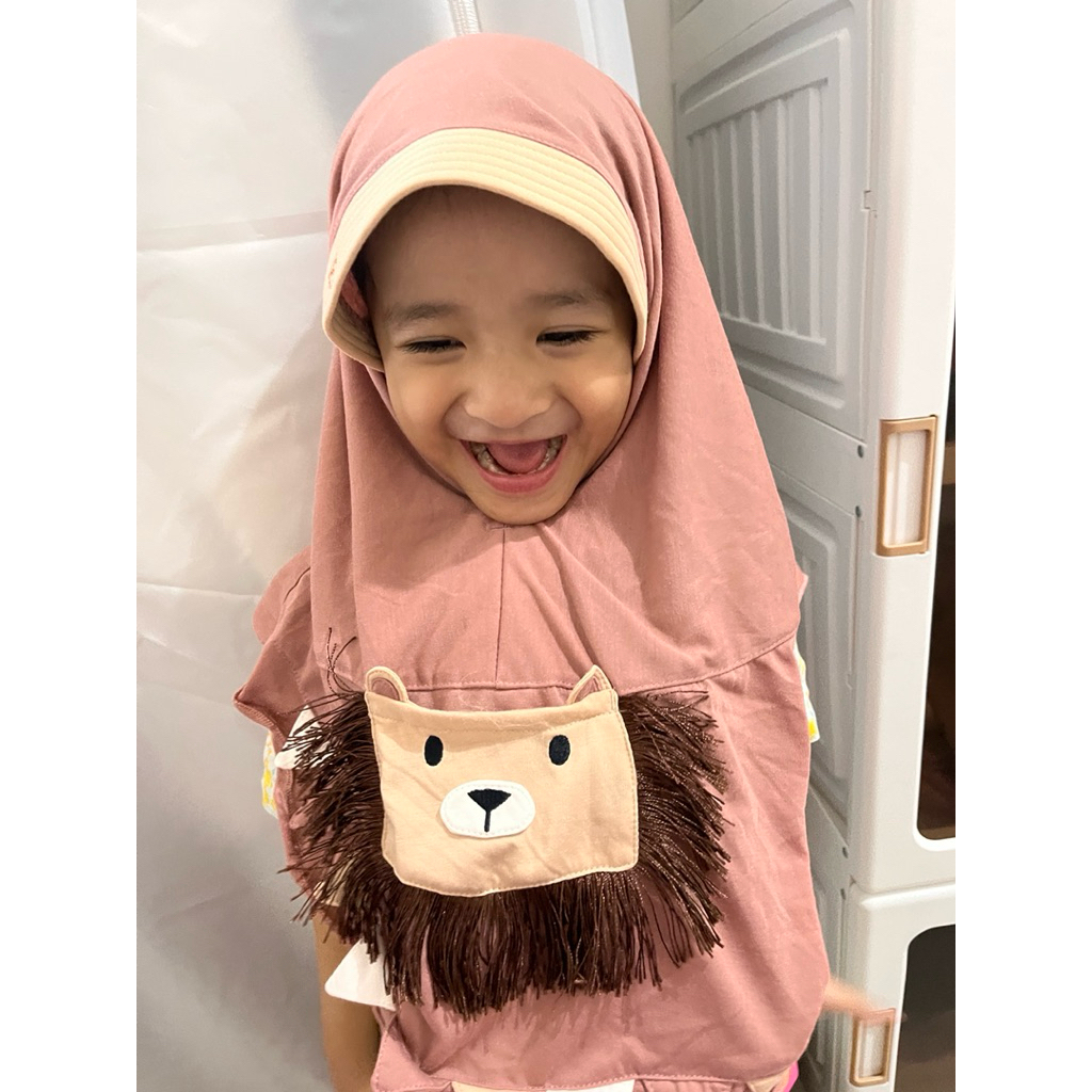 KRUKID LEONA JILBAB KERUDUNG KAOS ANAK RABBANI BANI BATUTA