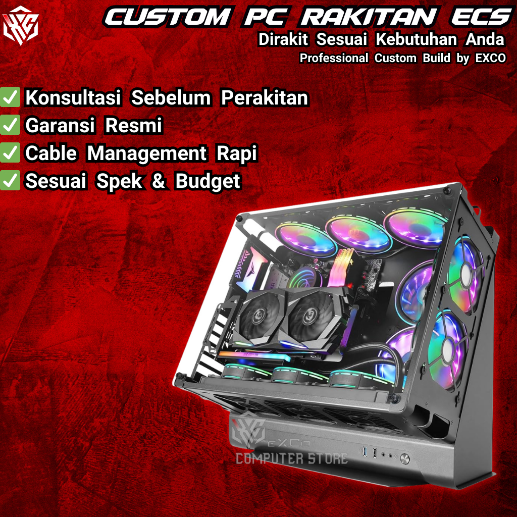 Custom PC Rakitan ECS 1.5 - Custom PC Rakitan EXCO Computer Store