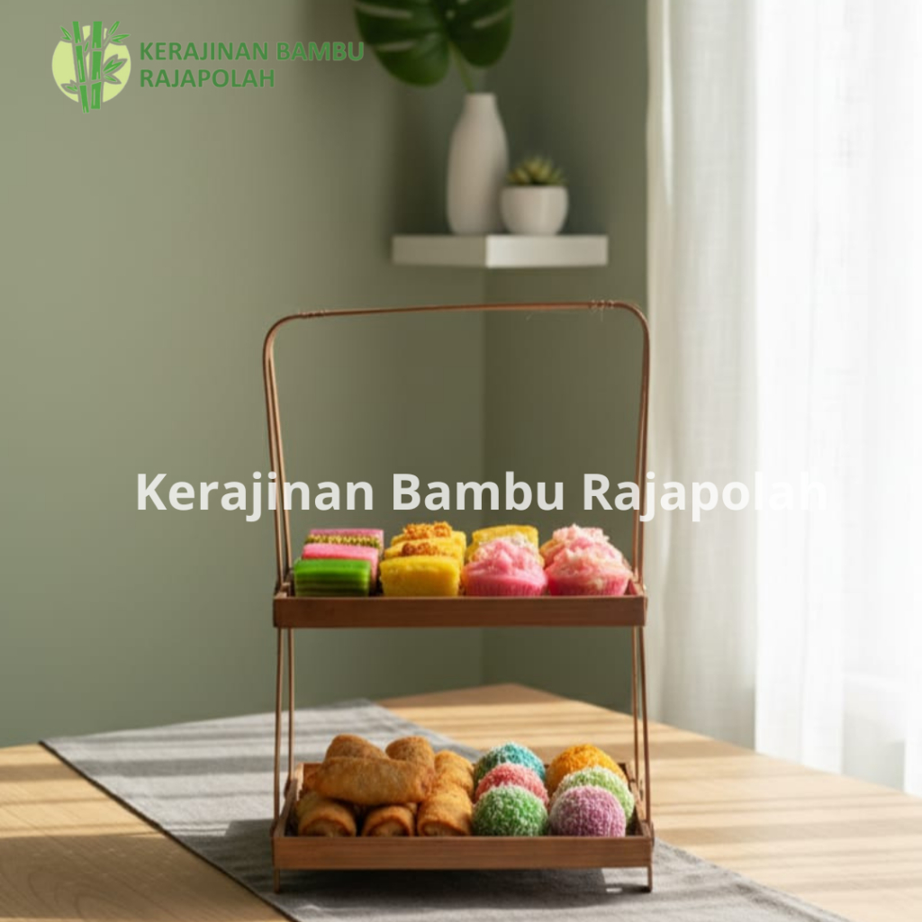 Tier susun bambu | Rak susun bambu | Tampah susun bambu model kotak