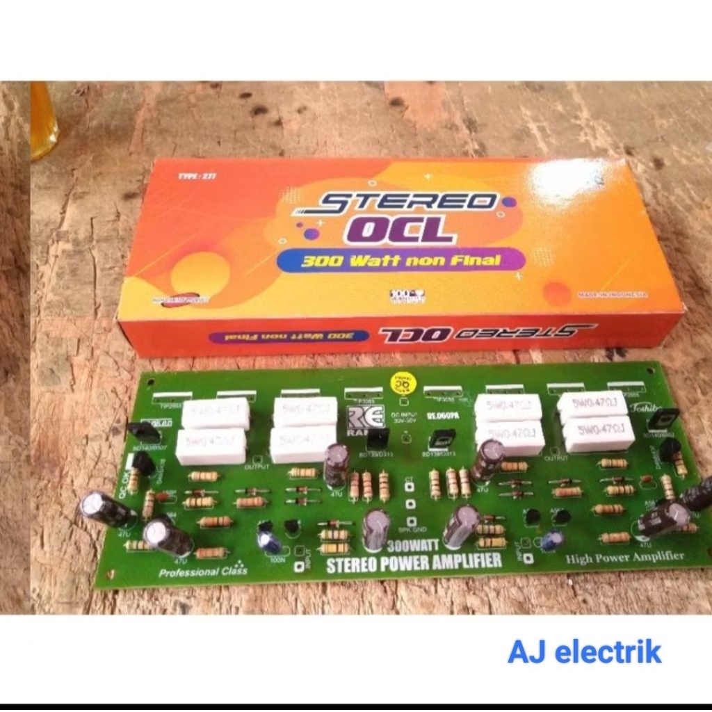 KIT Driver OCL Stereo 300Watt Non Final Amplifier High Power untuk Audio