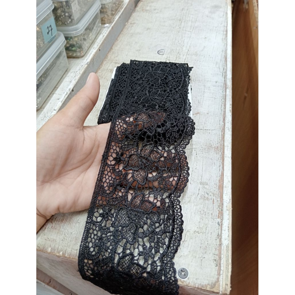 RENDA JIPPER LEBAR 10 CM/RENDA BORDIR/RENDA KUALITAS TERBAIK