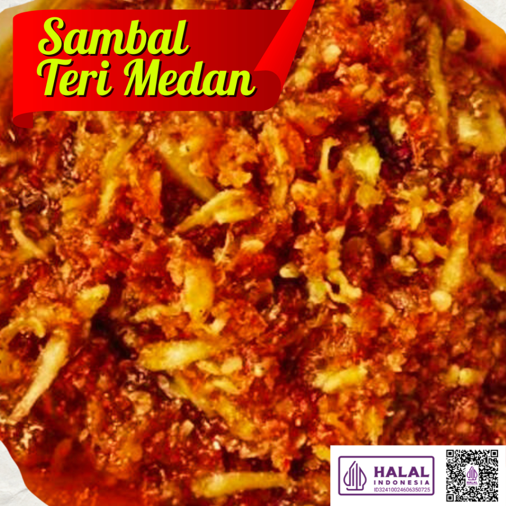 150gr Sambal Teri Medan/ Sambal Teri Medan Pedas/ Sambal Teri/ Teri Medan/ Sambal Teri Medan Asli/ T