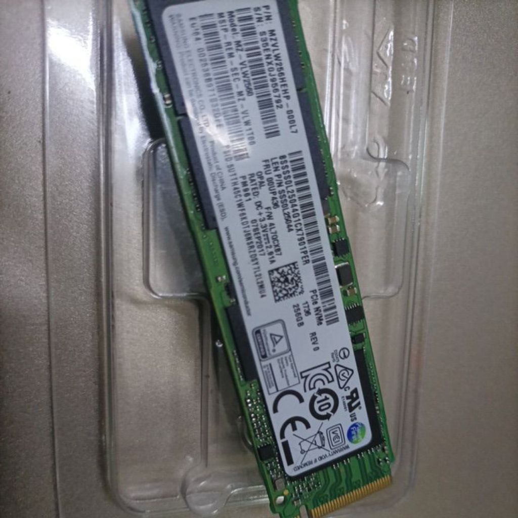 SSD NVME Samsung 256Gb 2nd