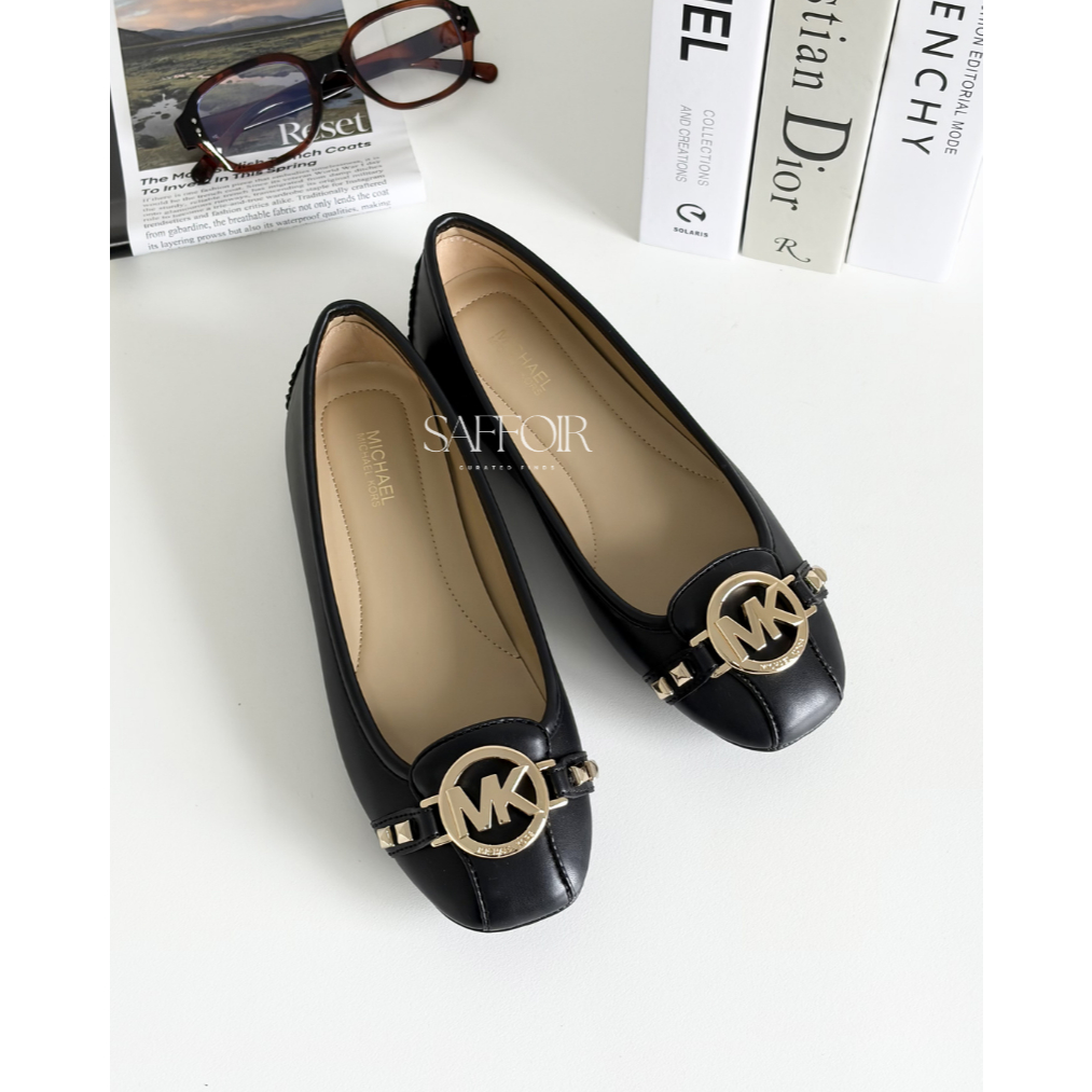 Michael Kors Fulton Moc Flats Black