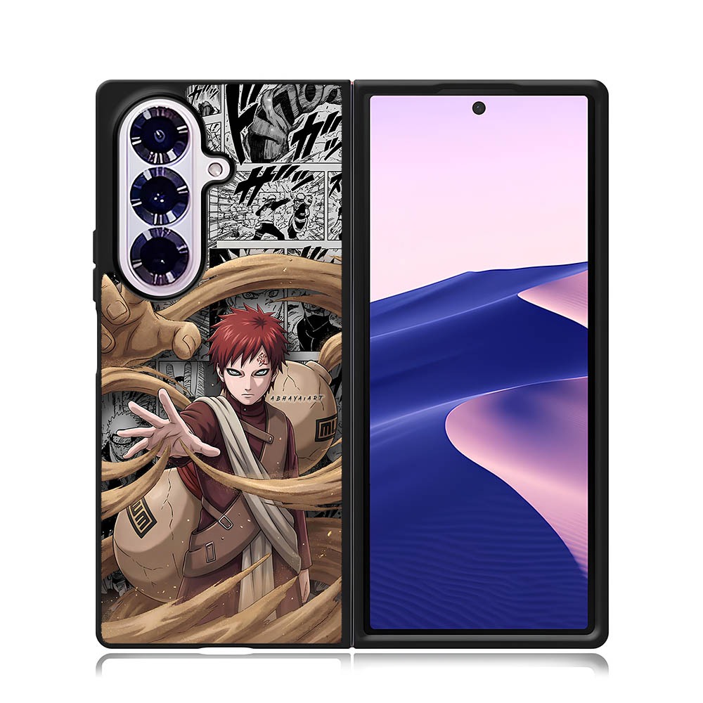 Phone Case Samsung Z Fold 7 6 5 4 3  Sublimation Custom Gaara Naruto Anime
