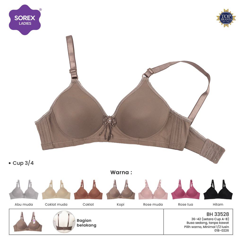 2PCS BH SOREX POLOS CUP B KAIT 3 | BH SOREX POLOS CUP B KAIT 3 TANPA KAWAT