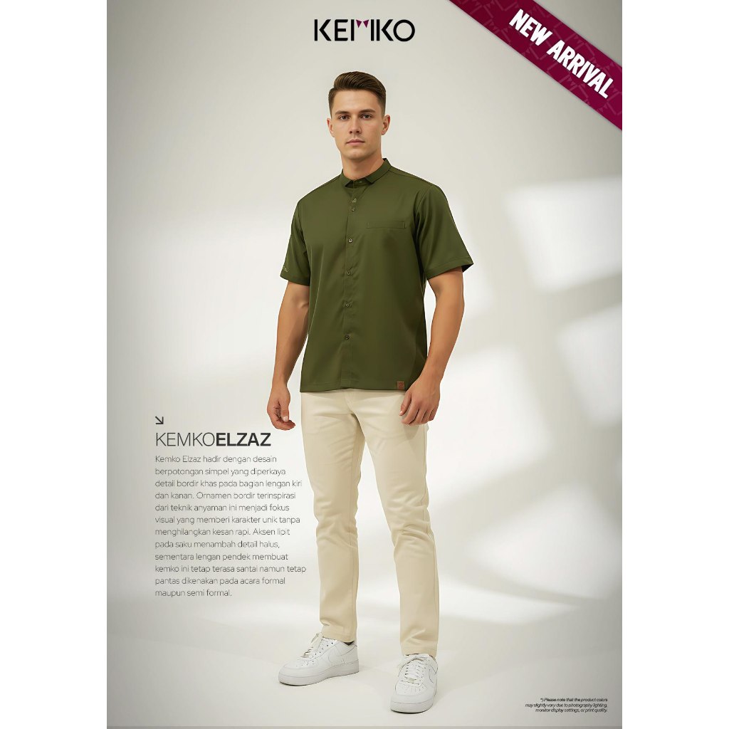 Kemko Elzaz | Kemeja Koko Elzaz | Koko Dewasa| Baju Koko Dewasa Terbaru | Baju koko  rabbani origina