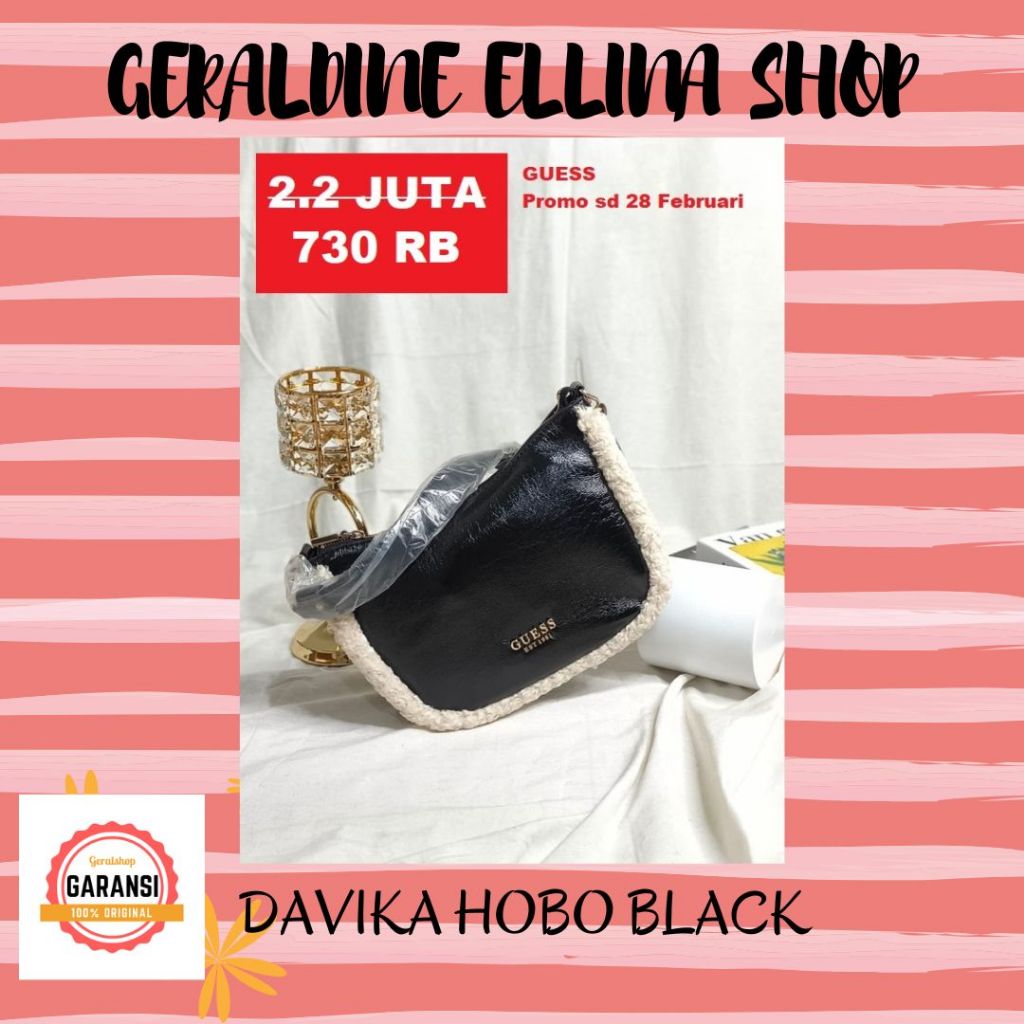 Tas Guess sling bag original sale DAVIKA HOBO