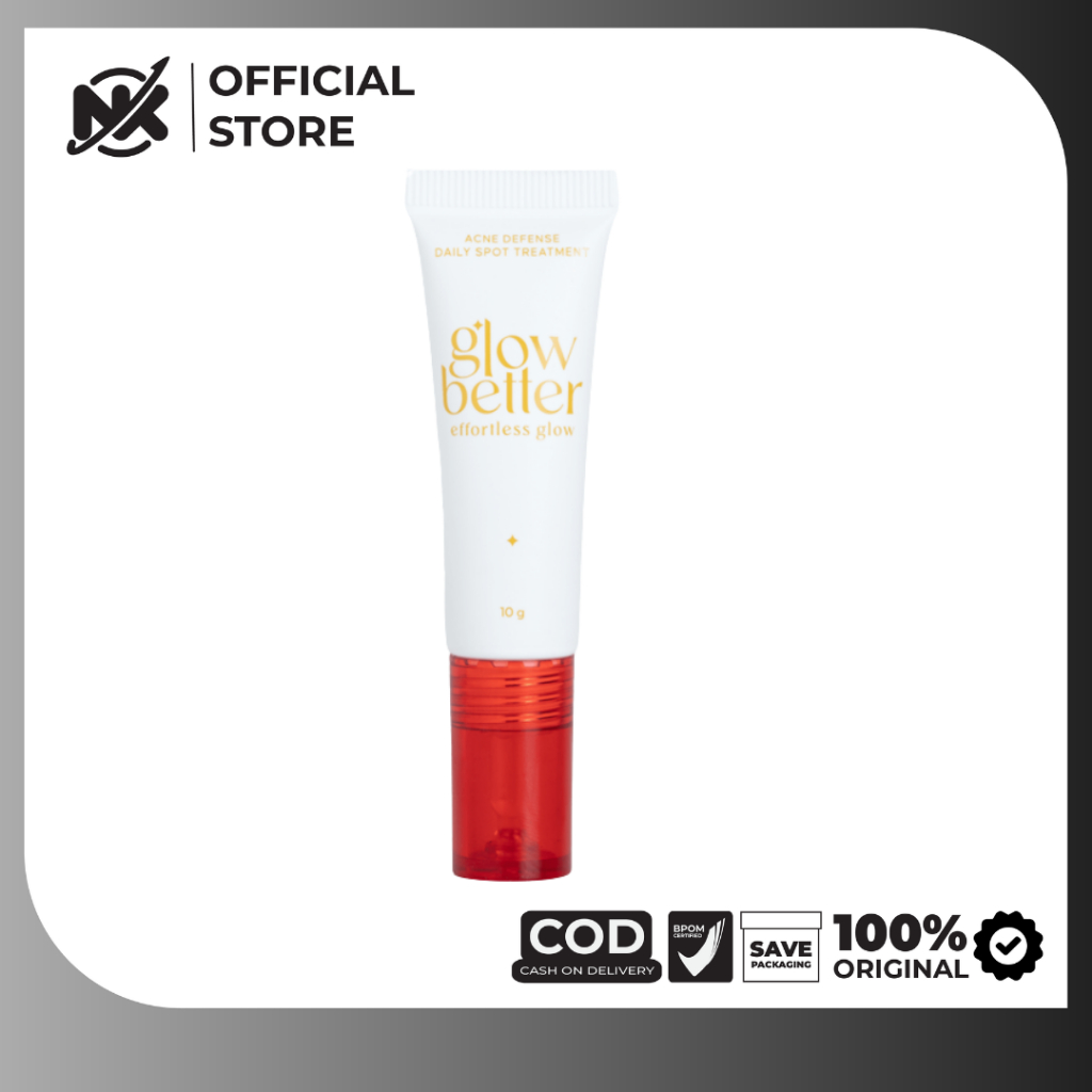 Glow Better Effortless Glow Acne Defense Daily Spot Treatment 10gr - Skincare untuk Menghilangkan Je