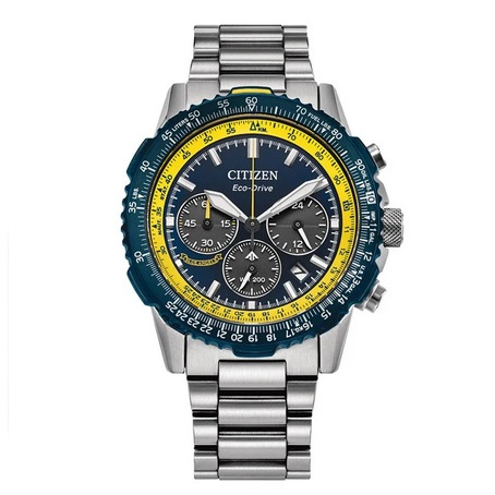 Citizen Promaster Sky Navihawk CA4667-53L Eco Drive Blue Angels Chronograph Jam Tangan Pria Original