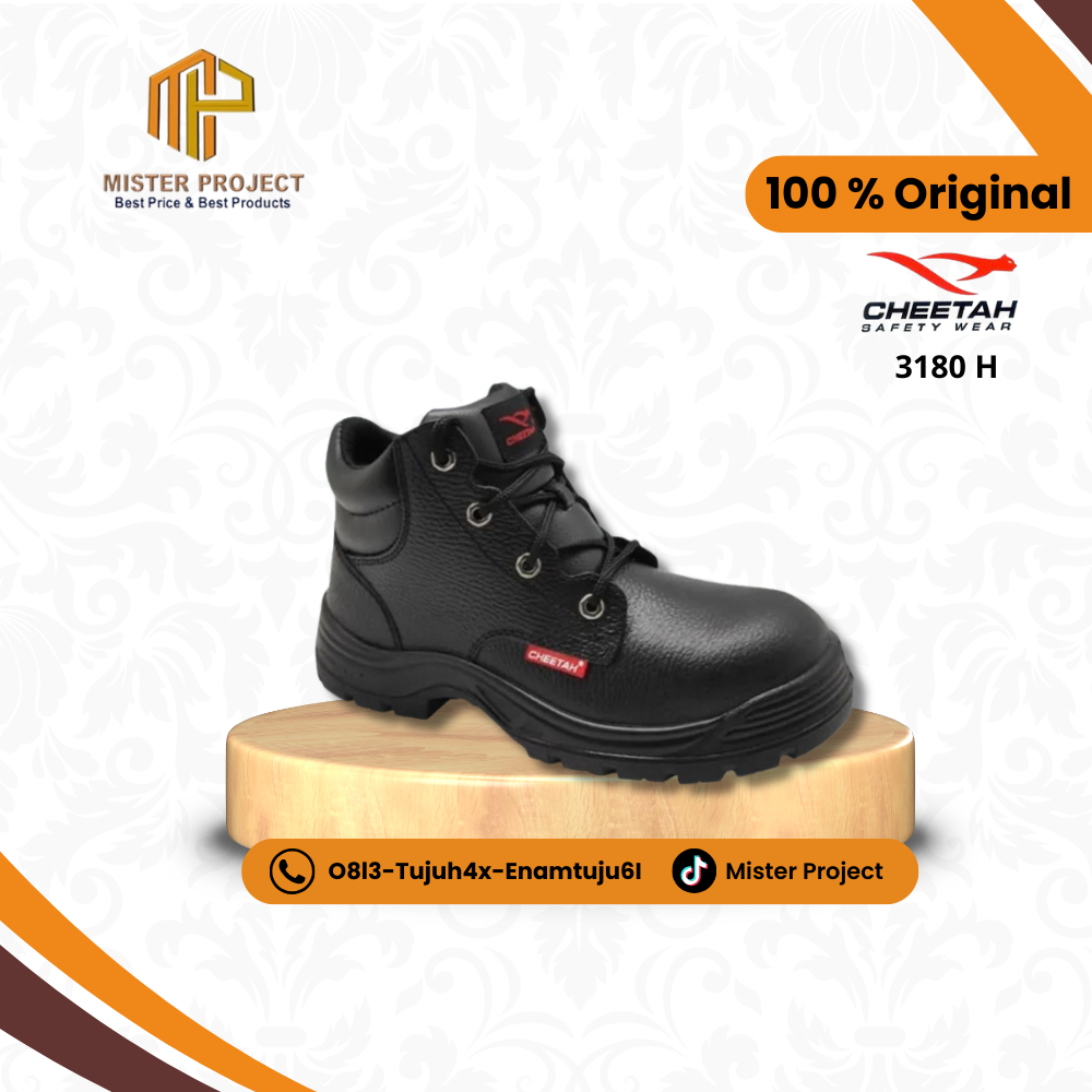Safety Shoes Cheetah 3180H / Sepatu Proyek Cheetah 3180 H- Sepatu Safety Murah