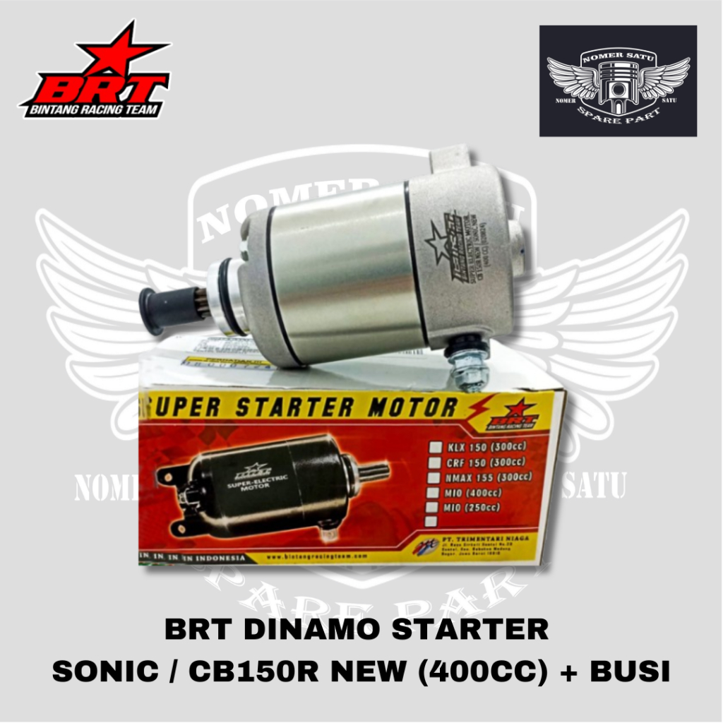 BRT DINAMO STARTER BORE UP SONIC NEW CB150R NEW CBR150R GTR 150 CB150X (400CC) + BUSI ORIGINAL 100%