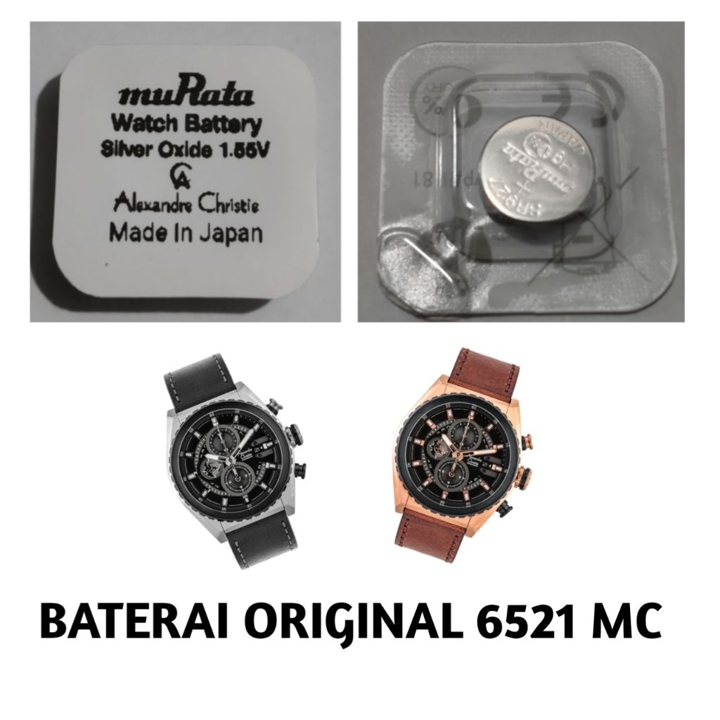 Baterai jam Alexandre Christie original 6521MC