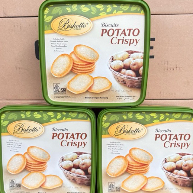 BISKOTTO POTATO CRISPY 400gr Jajan lebaran