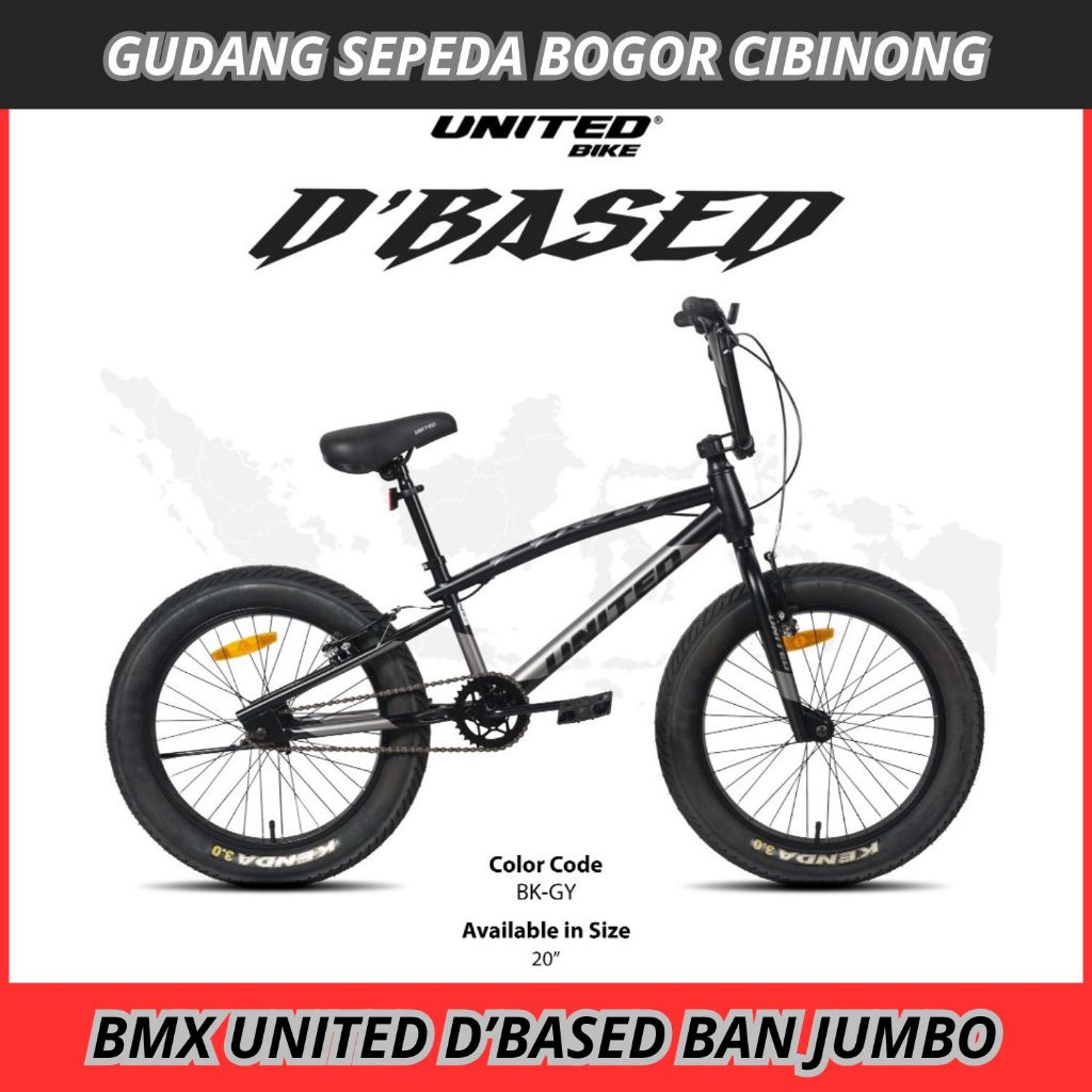 Sepeda BMX 20 United D'BASED Ban Jumbo